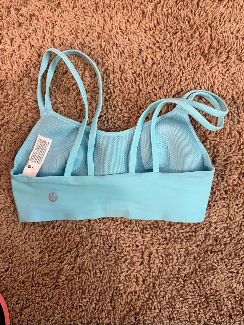 lululemon athletica Light Blue Double-Strap Sports Bra